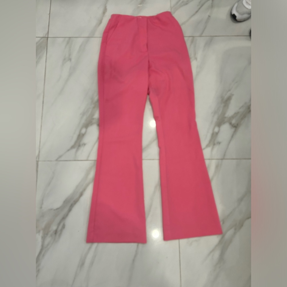 H&M Pink High Rise Wide Leg Pants